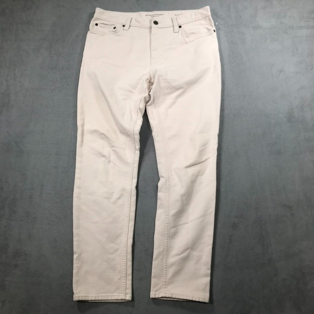 Banana Republic Pants Mens 31x30 Beige Traveler Chino Straight Stretch slim Fit